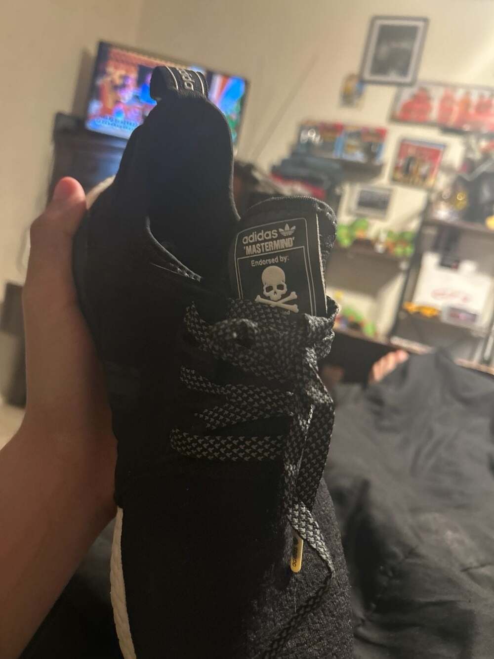 adidas NMD XR1 x mastermind JAPAN Black White Boost BA9726